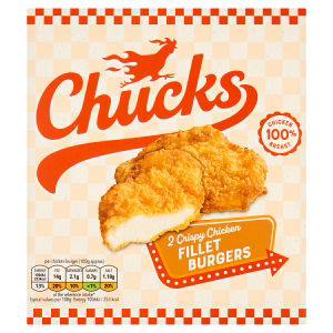 2 Crispy Chicken Fillet Burgers 230g