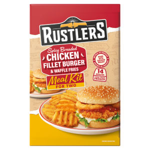 Spicy Breaded Chicken Fillet Burger & Waffle Fries 630g