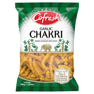 Garlic Chakri Indian Savoury Rice Stick 300g