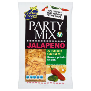 Party Mix Jalapeno & Sour Cream Flavour Potato Snack 125g