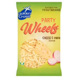 Party Wheels Cheese & Onion Flavour 90g