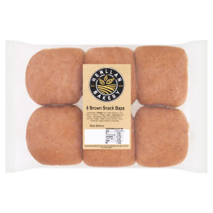 6 Brown Snack Baps