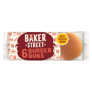 6 Pre-Sliced Burger Buns