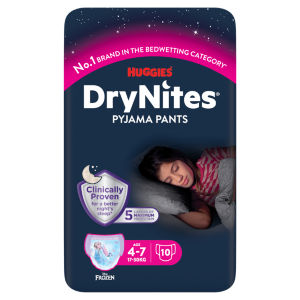 Huggies  Bedwetting Pyjama Pants Girl - Age 4-7 17-30kg