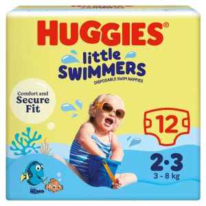 Diapers Little Swimmers 12 Swim Nappies 2-3 3-8kg