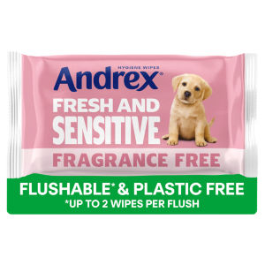 Andrex Fresh & Sensitive Moist Toilet Tissue Flushable* 30 Hygiene wipes