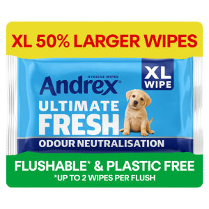 Andrex Fresh Moist Toilet Tissue Flushable Hygiene Wipes 30 Wipes x4
