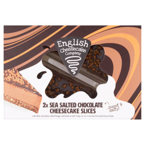 2 Sea Salted Chocolate Cheesecake Slices 214g