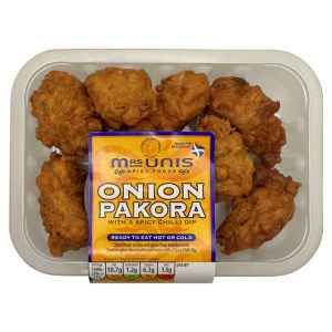 Mrs Unis Spicy Foods Vegetable Pakora with a Spicy Chilli Dip 200g