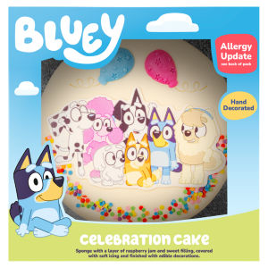Bluey Celebration Cake with Raspberry Jam