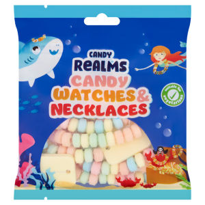Candy Realms Candy Watches & Necklaces Fruit Flavour Sweets 102g 