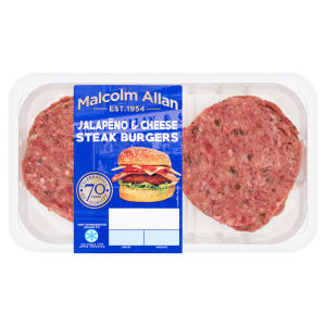 Jalapẽno & Cheese Steak Burgers 360g