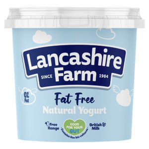 Lancashire Farm Fat Free Natural Yogurt 1kg