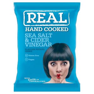 Hand Cooked Sea Salt & Cider Vinegar Flavour Potato Crisps 150g