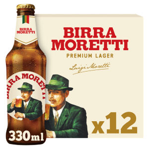 Birra Moretti Lager Beer Bottles 12 x 330ml