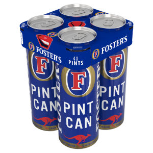 Foster's Lager Beer Can   4 x 568ml