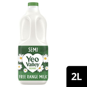 Yeo Valley Organic Semi-Skimmed Fresh Milk 2L