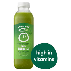 Innocent Super Smoothie Invigorate, Kiwi & Cucumber Juice with Vitamins 750ml