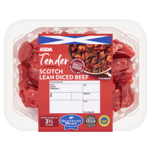 Tender Scotch Lean Diced Beef 250g