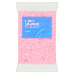 4 Super Absorbent Sponge Wipes