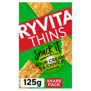 Ryvita Snack It Thins Sour Cream & Chive Flatbread Snacks