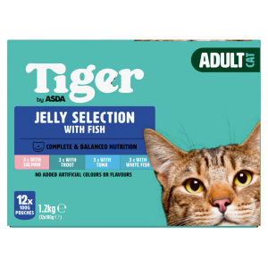 Tiger Fish Selection in Jelly 1+ Years 12 x 100g (1.2kg)
