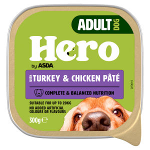 Hero Adult Dog with Turkey & Chicken Pâte 300g