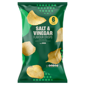 Salt & Vinegar Flavour Crisps 6 x 25g (150g)