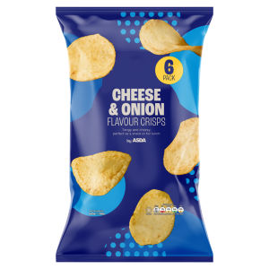 Cheese & Onion Flavour Crisps 6 x 25g (150g)