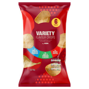 Meaty Variety Flavour Crisps 6 x 25g (150g)