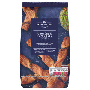 Extra Special GruyÃ¨re & Poppy Seed Twists 125g