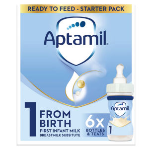 Aptamil 1 First Infant Baby Milk Formula Liquid Starter Pack Ready to Feed from Birth 6x70ml