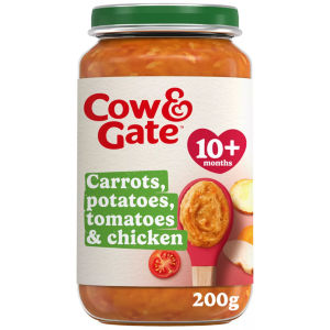 Cow & Gate Carrot Chicken Tomato & Potato Baby Food Meal Jar 10+ Months