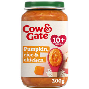 Cow & Gate Pumpkin Chicken & Rice Baby Food Meal Jar 10+ Months 200g