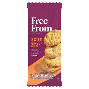 Free From by ASDA 8 Stem Ginger Cookies 150g