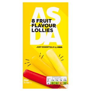 Just Essentials Fruit Flavour Lollies 8 x 35ml (280ml)