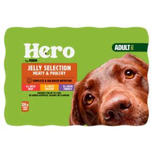 Hero Adult Jelly Selection Meat & Poultry 24 x 400g (9.6kg)
