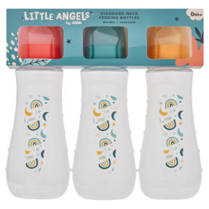 Little Angels Standard Neck Feeding Bottles 0m+