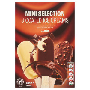 8 Mini Coated Ice Cream Selection 8 x 50ml (400ml)
