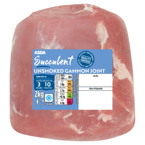 Succulent Unsmoked Gammon Joint 2kg