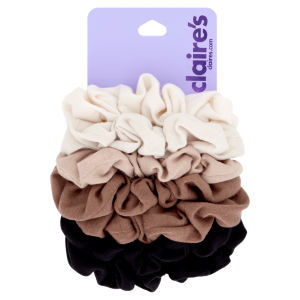 7 Nude & Black Hair Scrunchies