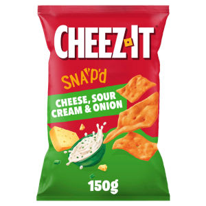 Cheese Sour Cream & Onion Thin & Crispy Baked Snacks 150g