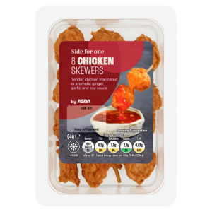 Side for One 8 Chicken Skewers 64g