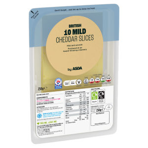 British 10 Mild Cheddar Slices 250g