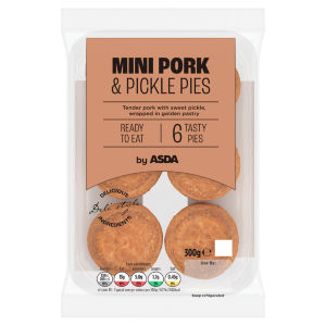 6 Tasty Mini Pork & Pickle Pies 300g