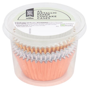 BAKE by  45 Metallic Paper Cupcake Cases