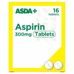 16 Dispersible Aspirin 300mg Tablets