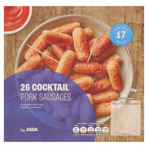 26 Cocktail Pork Sausages 390g