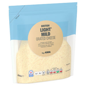 30% Less Fat Mild Grated British Cheese 250g
