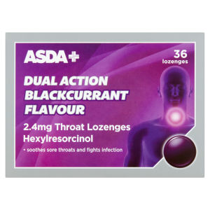 Dual Action Blackcurrant Flavour 36 Lozenges